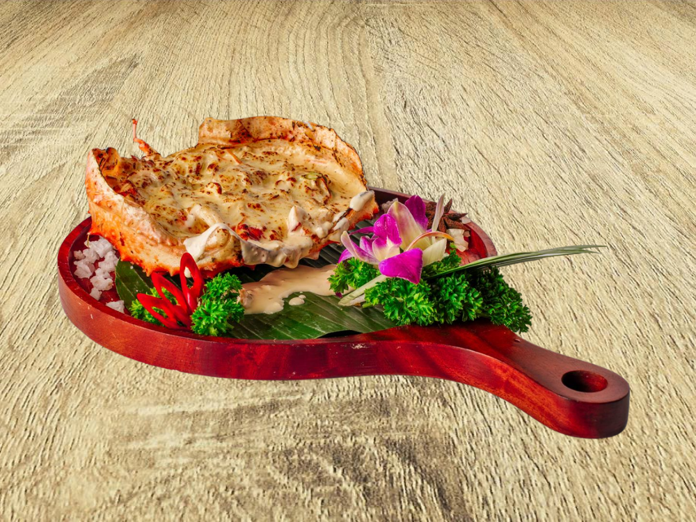 Cua hoàng đế đút lò phô mai