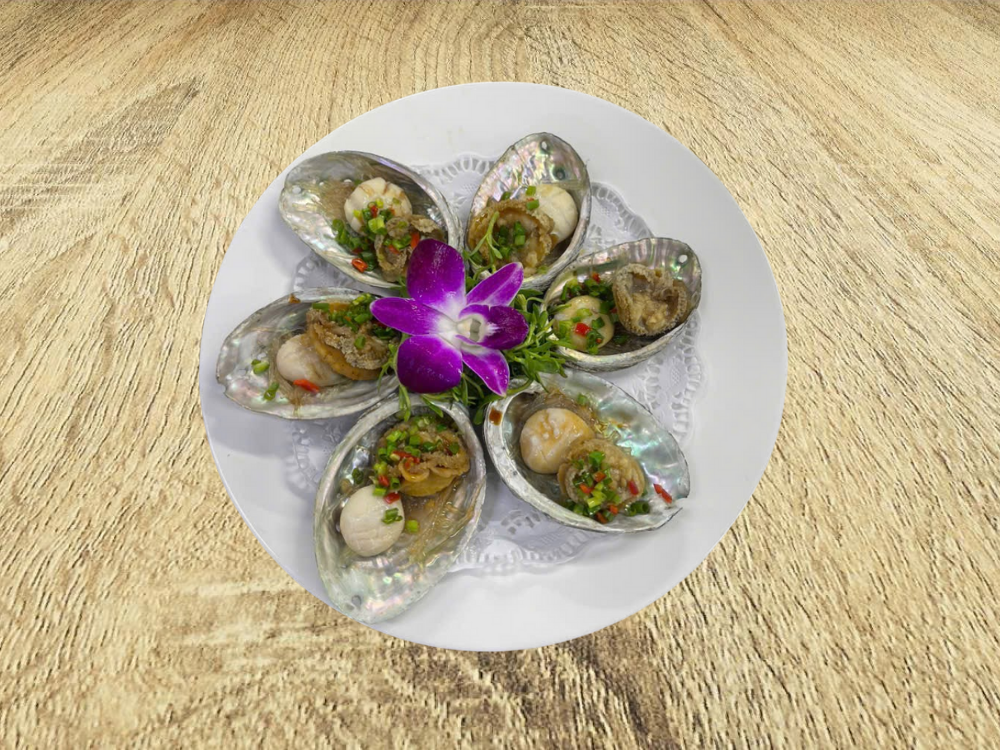 Bào ngư hấp tỏi uyên ương