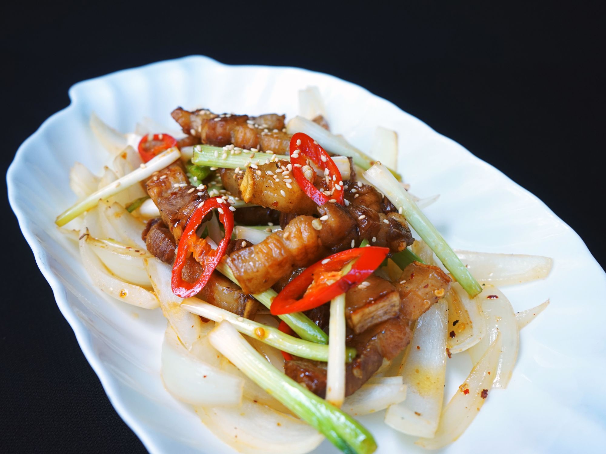 Ba chỉ rang cháy cạnh