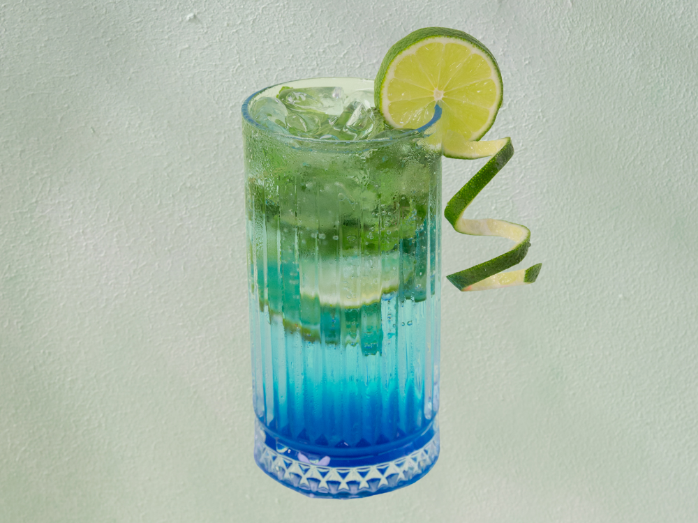 Blue Ocean Mojito không cồn/ pha với rượu Bacardi Light