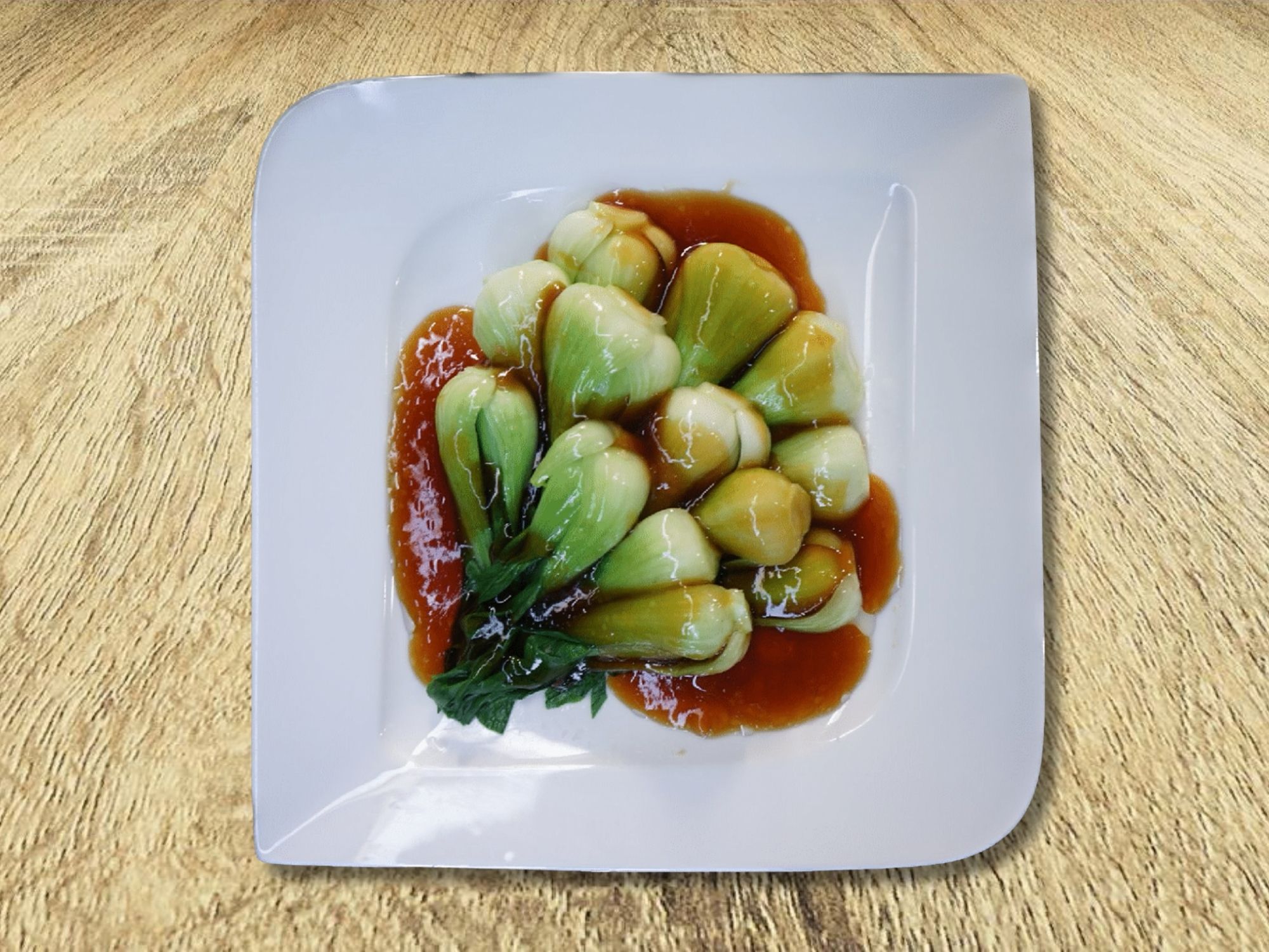 Cải thìa đông cô sốt dầu hào