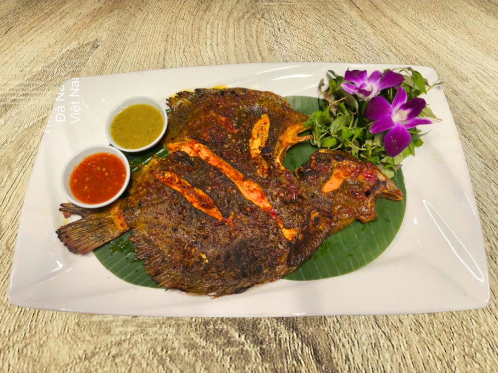 Cá bơn nướng muối ớt