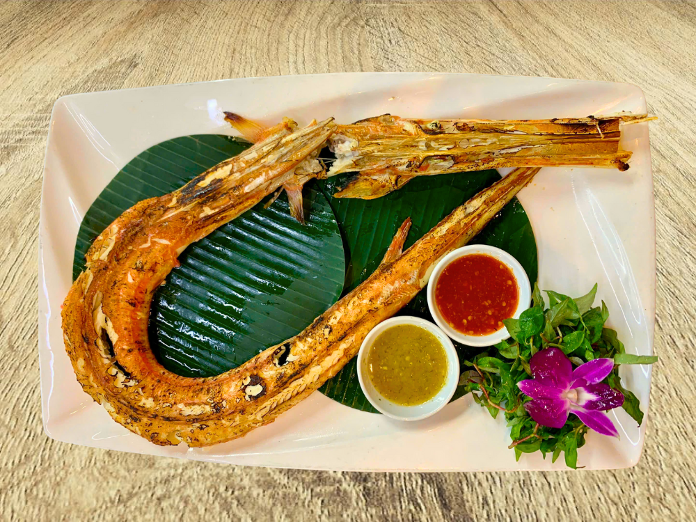 Cá chìa vôi nướng mọi