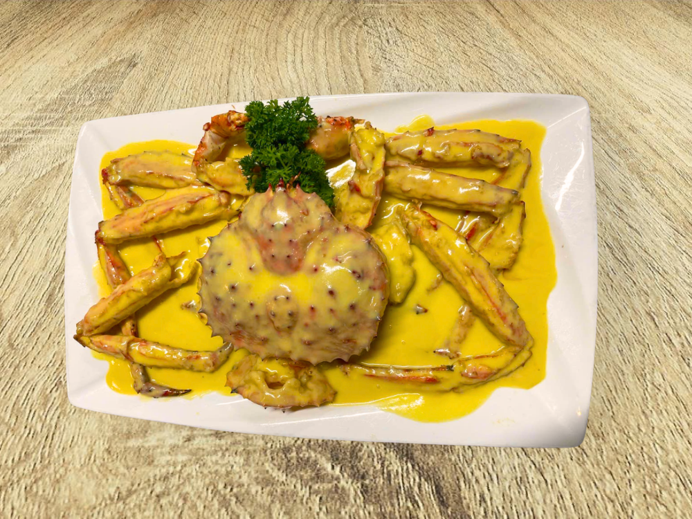 Cua hoàng đế sốt bơ tỏi