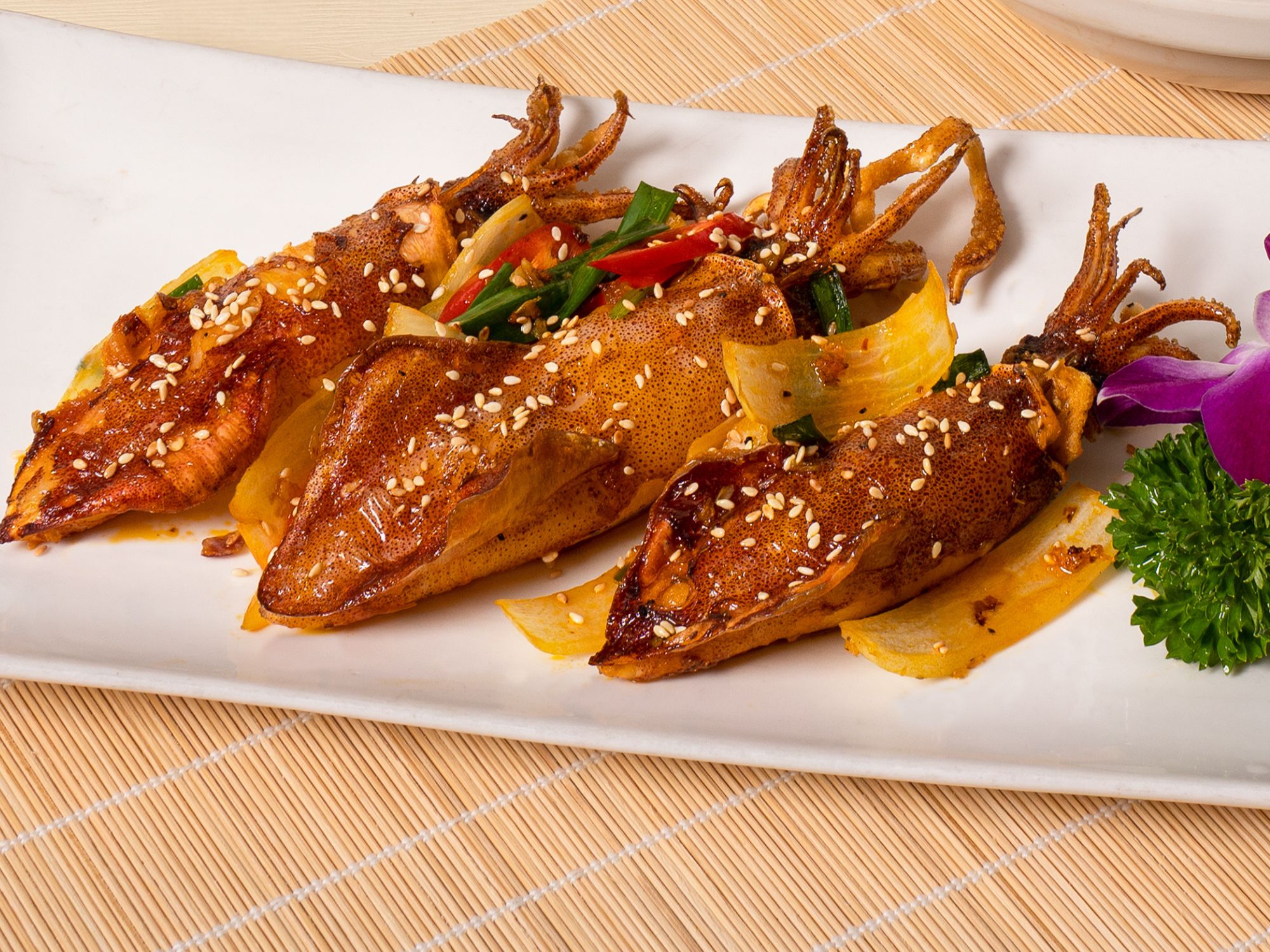 Mực cơm chiên mắm