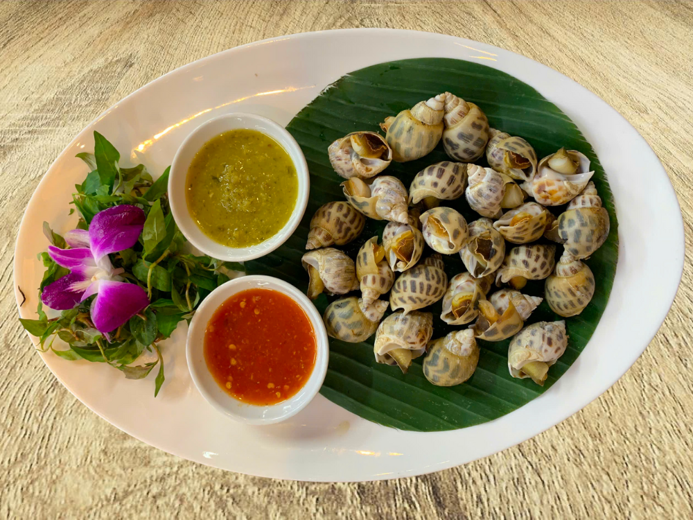 Ốc hương nướng mọi