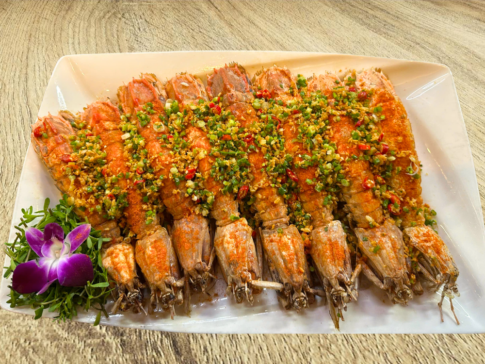 Tôm tít chiên tỏi ớt